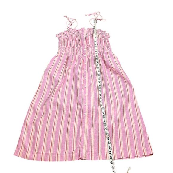 Universal Thread Pink and Red Striped Linen Blend Midi Dress, Size L, NWT - Picture 8 of 8